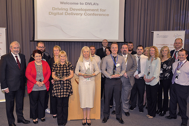Diversity award winners at the DVLA's Digital Delivery conference